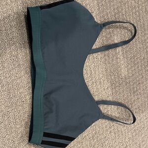 Adidas Dark Teal and Black Sports Bra